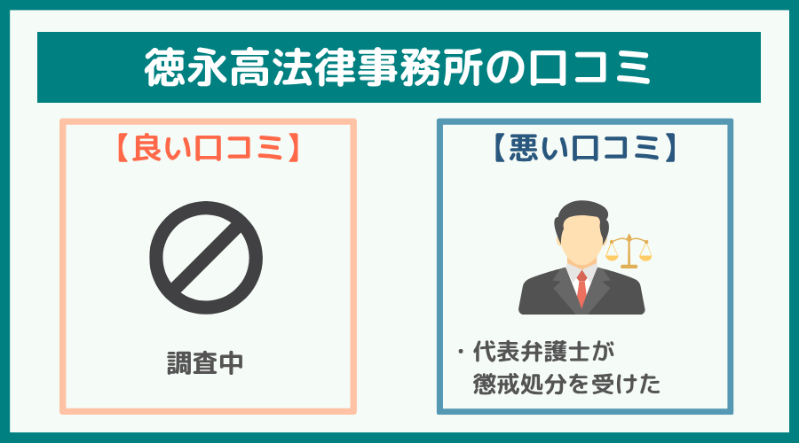 徳永高法律事務所の評判・口コミ・レビュー