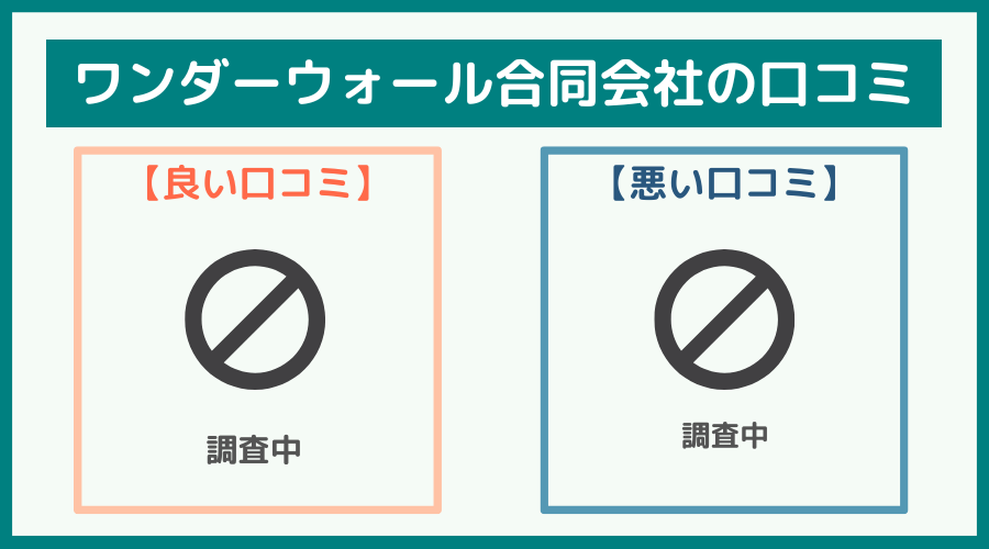 ワンダーウォール合同会社の評判・口コミ