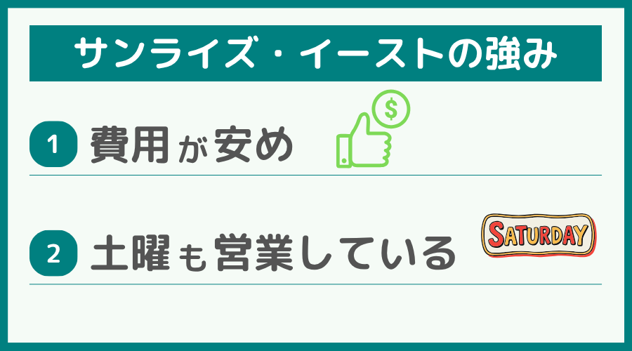 弁護士法人サンライズ・イーストの強み